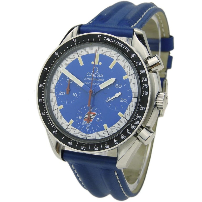 Omega Stainless Steel Speedmaster Indy-Cart Schumacher Ref ST 175 0032 ...