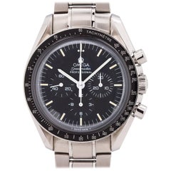 Vintage Omega stainless steel Speedmaster Man on the Moon manual Wristwatch, circa 1997