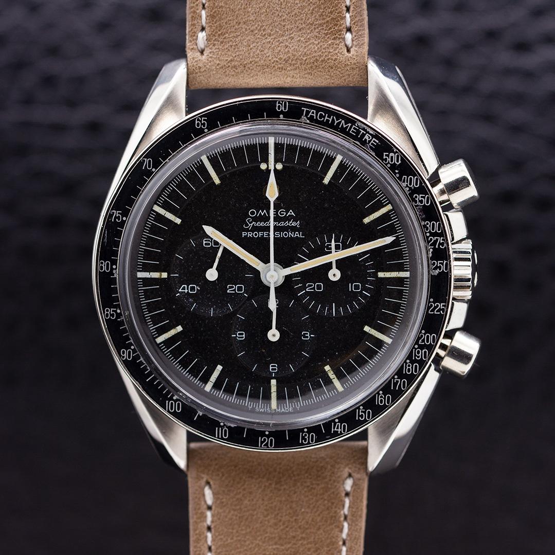 Omega stainless steel Speedmaster Pre Moon Buzz Aldrin Model Wristwatch, c 1965 1