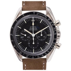 Retro Omega stainless steel Speedmaster Pre Moon Buzz Aldrin Model Wristwatch, c 1965