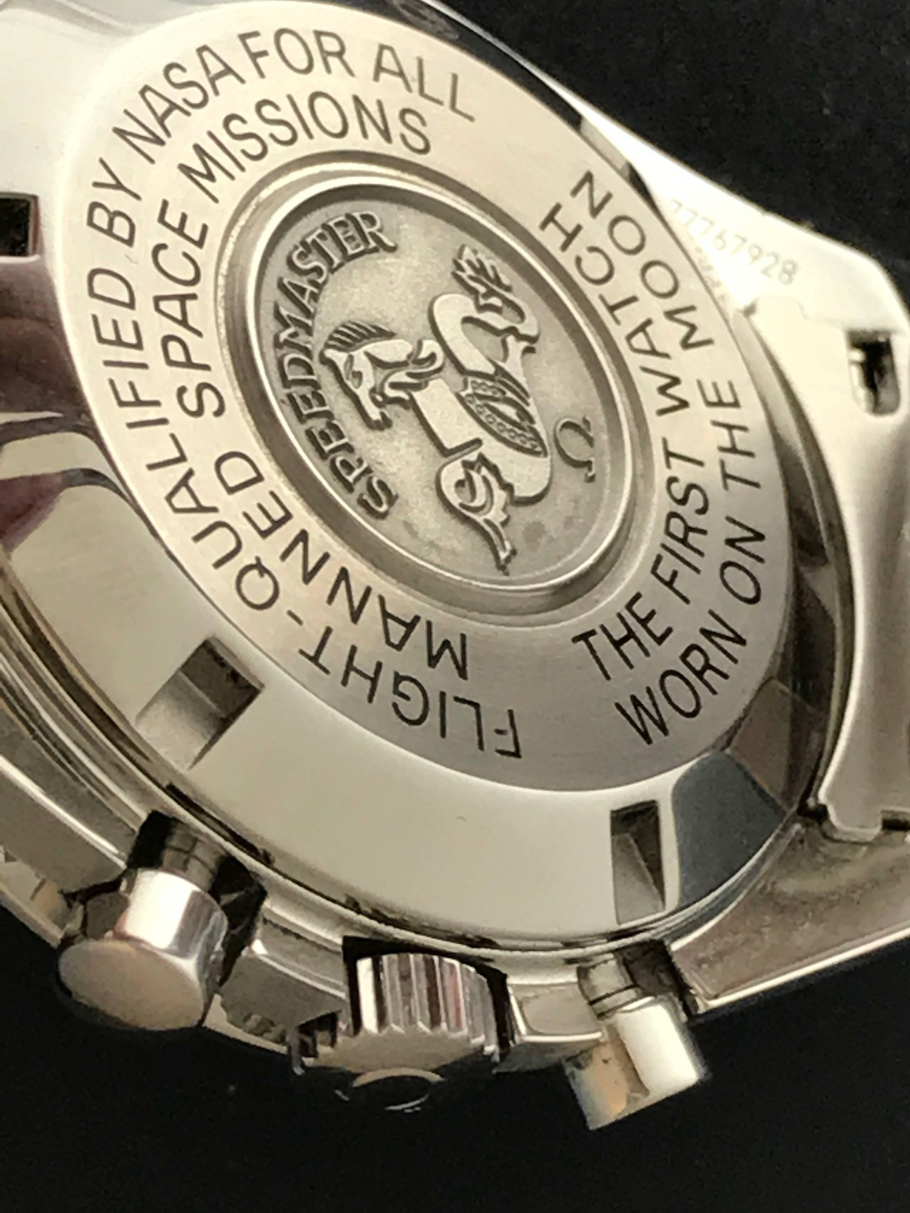 Men's Omega Stainless Steel Speedmaster Professional Chronograph Manual Wristwatch