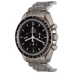 Used Omega Stainless Steel Speedmaster Professional Chronograph Manual Wristwatch