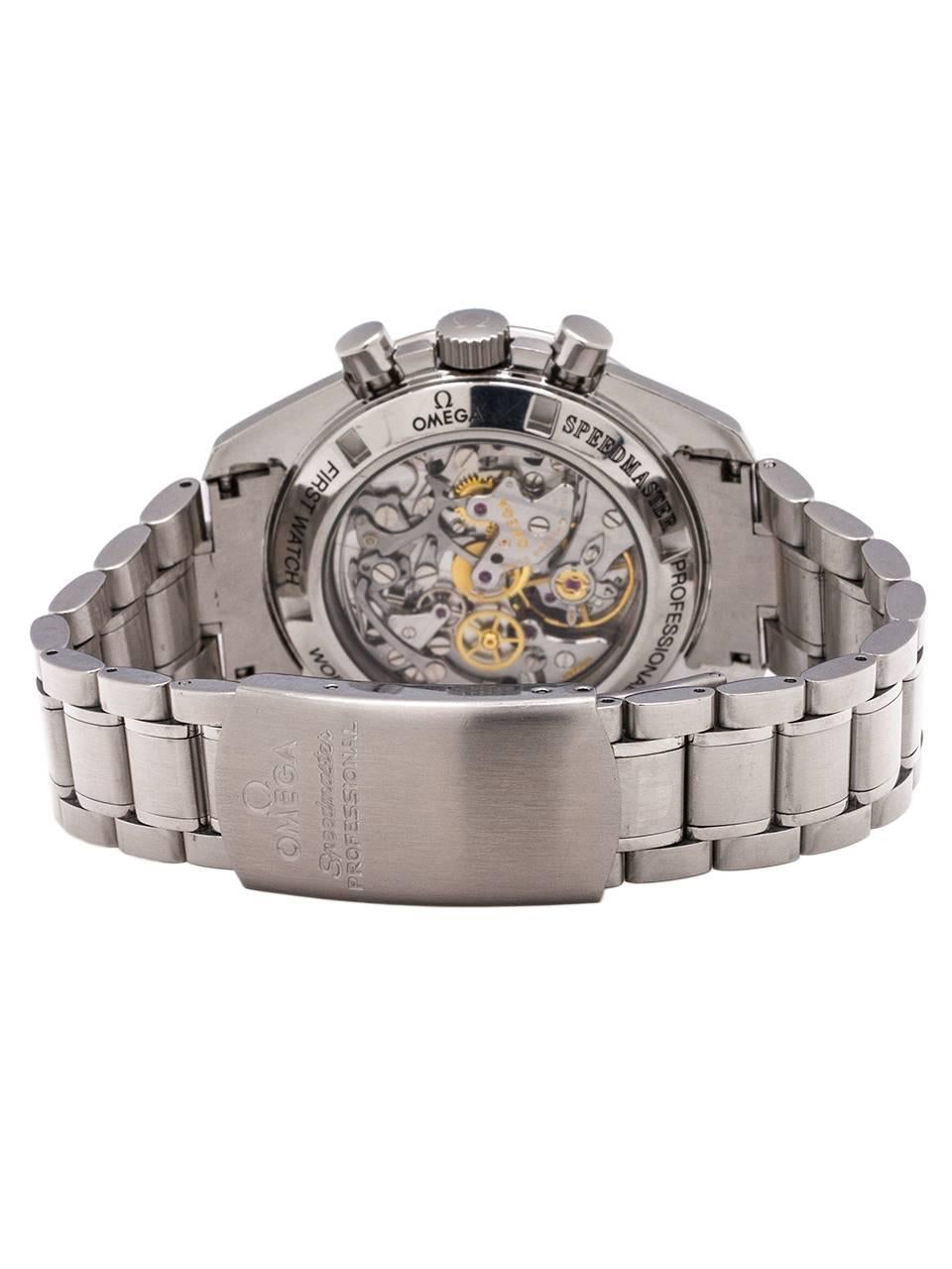 Men's Omega stainless steel Speedmaster Professional manual wristwatch, c 1997