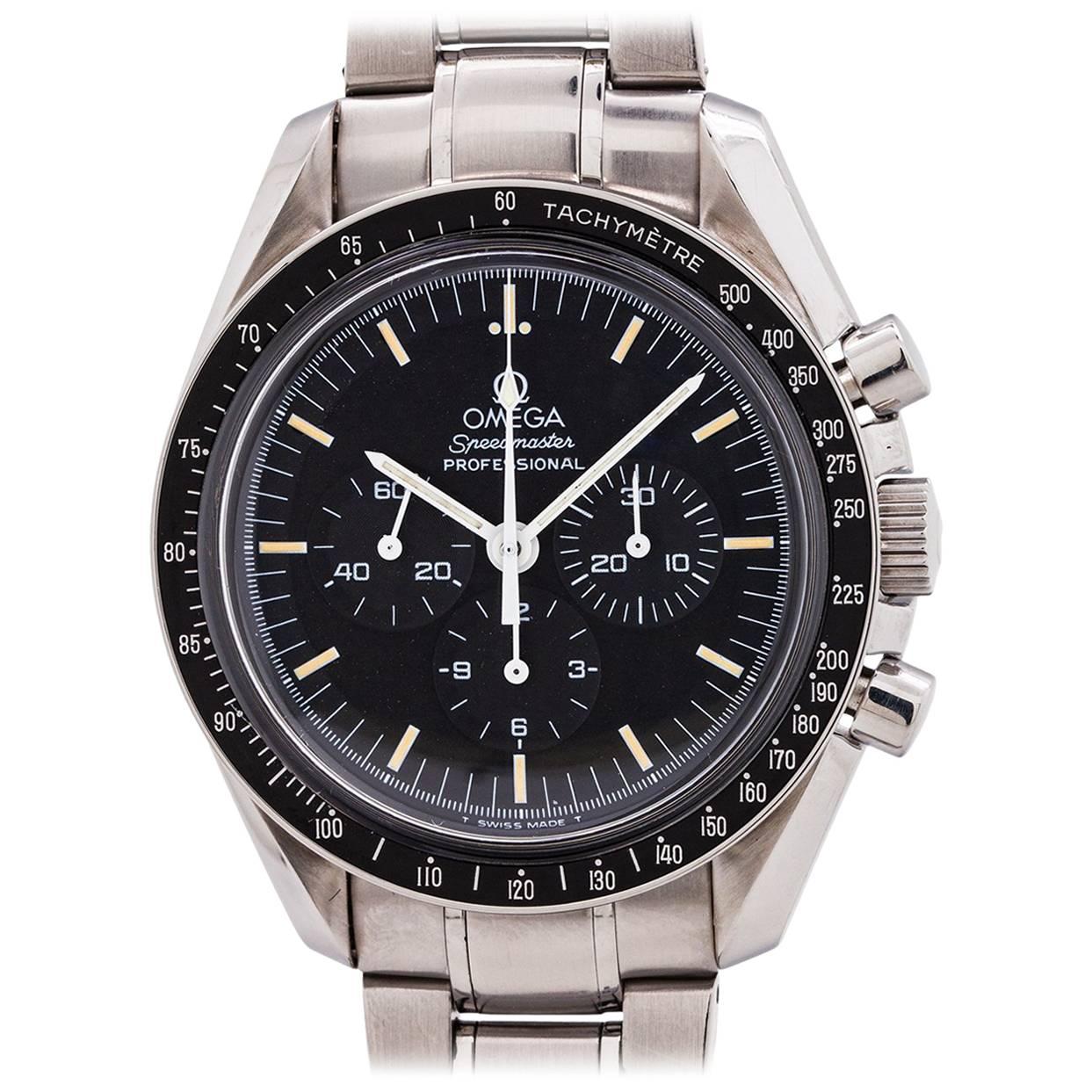 Omega stainless steel Speedmaster Professional manual wristwatch, c 1997