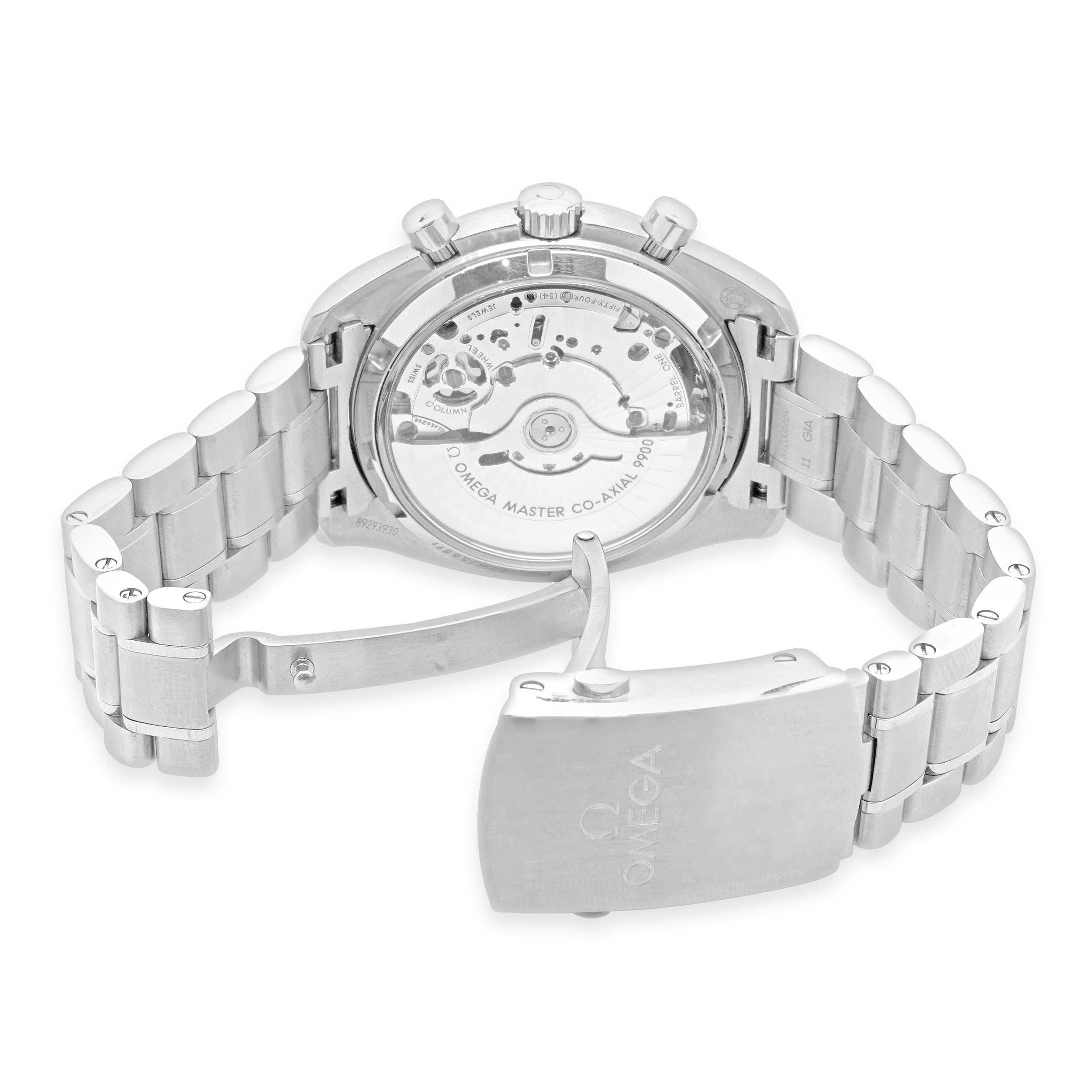 Omega Speedmaster Racing 44mm en acier inoxydable cadran blanc Pour hommes en vente