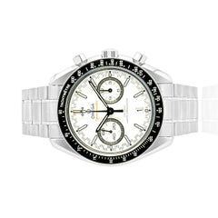 Omega Stainless Steel Speedmaster Racing 44mm White Dial