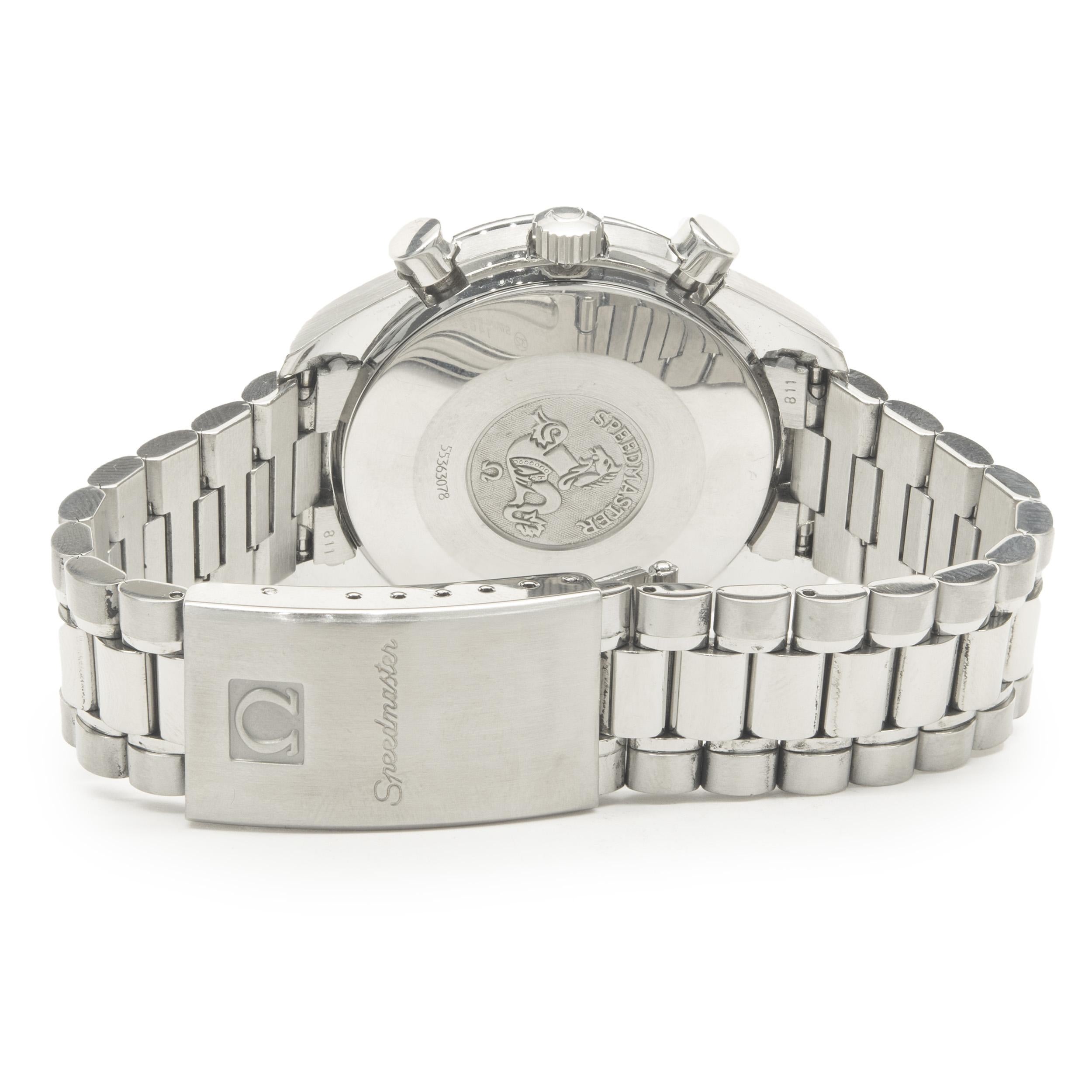 Omega Stainless Steel Speedmaster Reduced Michael Schumacher 39 In Excellent Condition In Scottsdale, AZ