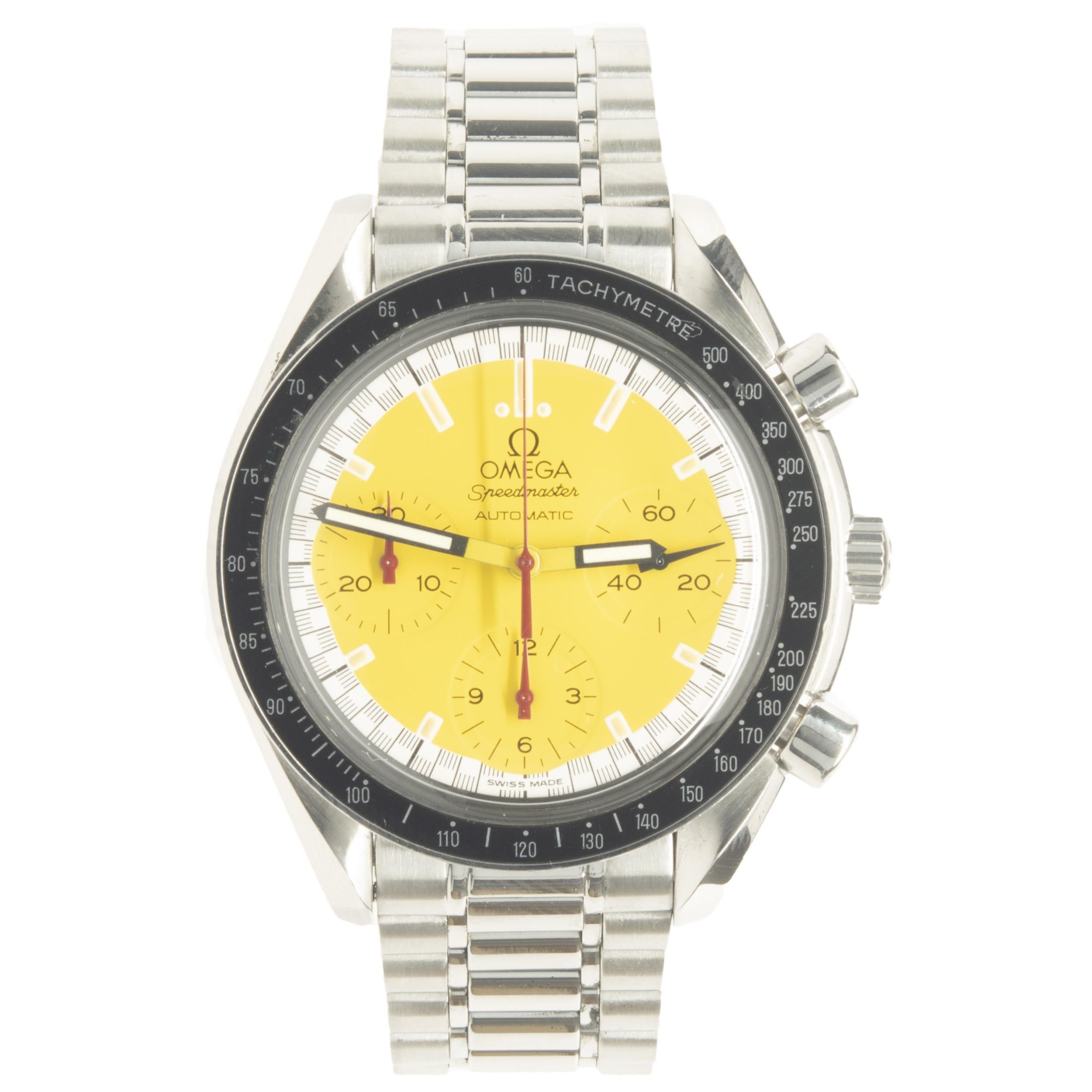 Omega Stainless Steel Speedmaster Reduced Michael Schumacher 39