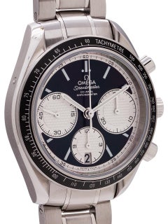 Omega stainless steel Speedmaster Reverse Panda Dial Automatic Wristwatch, 2000s