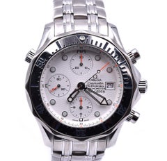 Omega Stainless Steel White Seamaster Chronograph Watch Ref.2196