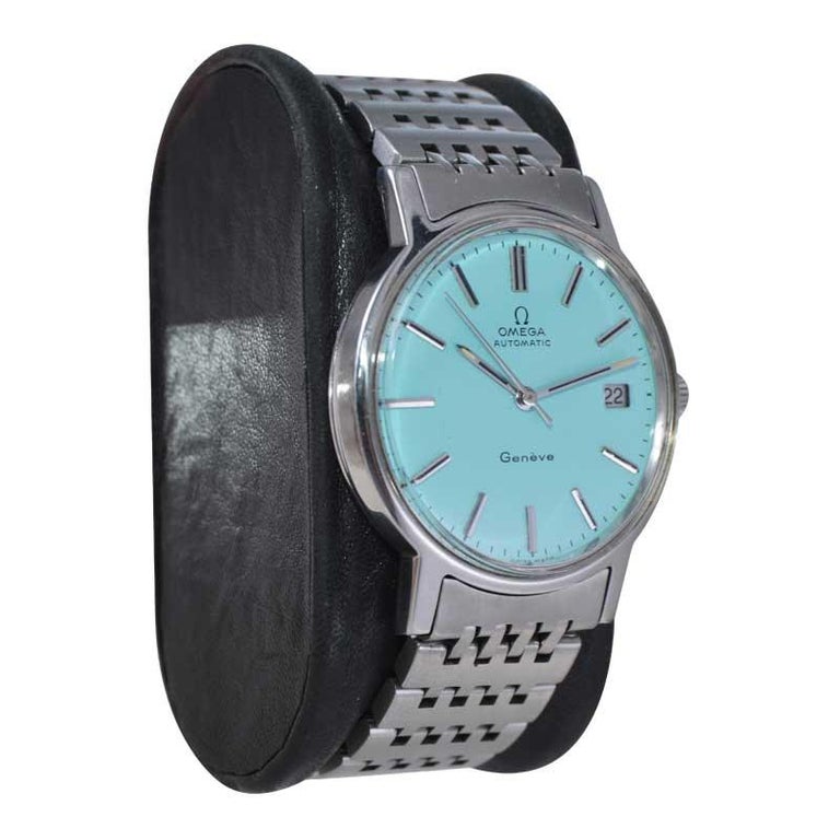 Omega Stainless Steel with Custom Tiffany Blue Dial from the 1970''s at  1stDibs | omega tiffany blue watch, omega tiffany watch, tiffany blue omega