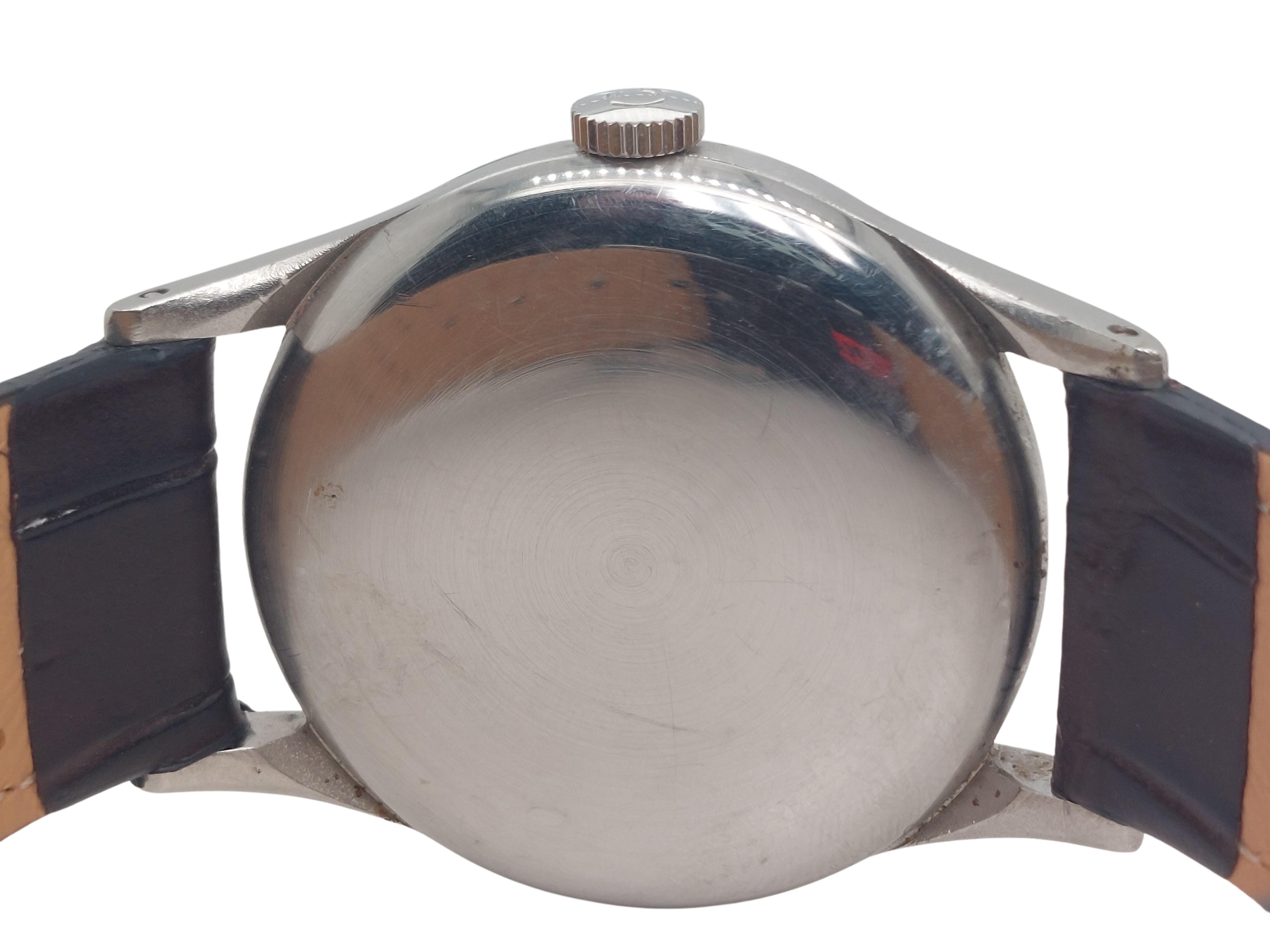 Omega Edelstahl-Armbanduhr, Handaufzug, Cal 30T2 im Zustand „Hervorragend“ im Angebot in Antwerp, BE