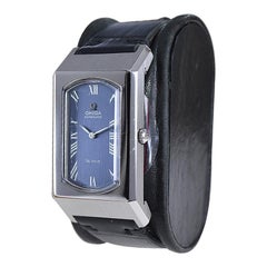 Omega Steel De ville Automatic Curvex Style, circa 1970s