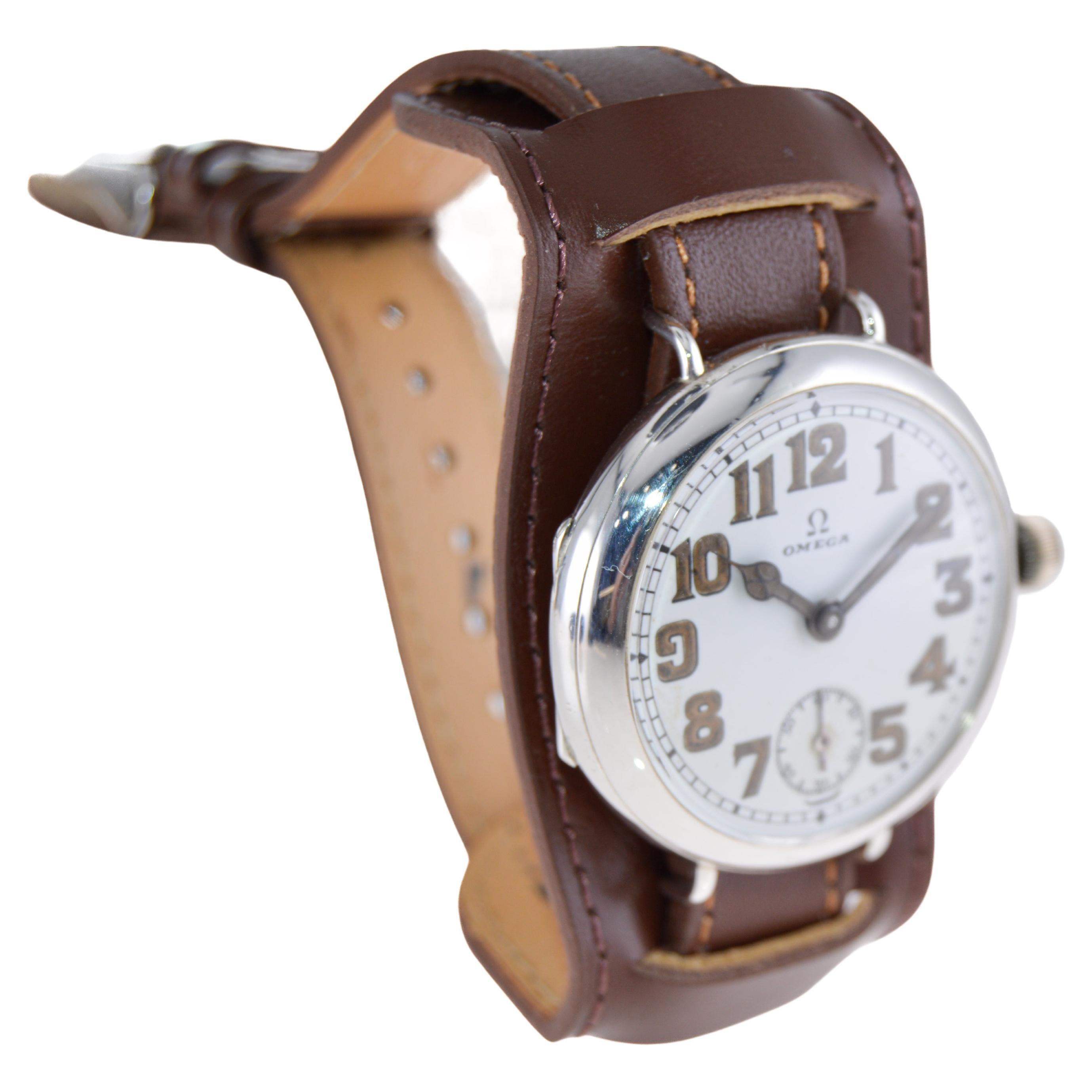 Omega Sterlingsilber-Uhr für Damen oder Herren im Angebot