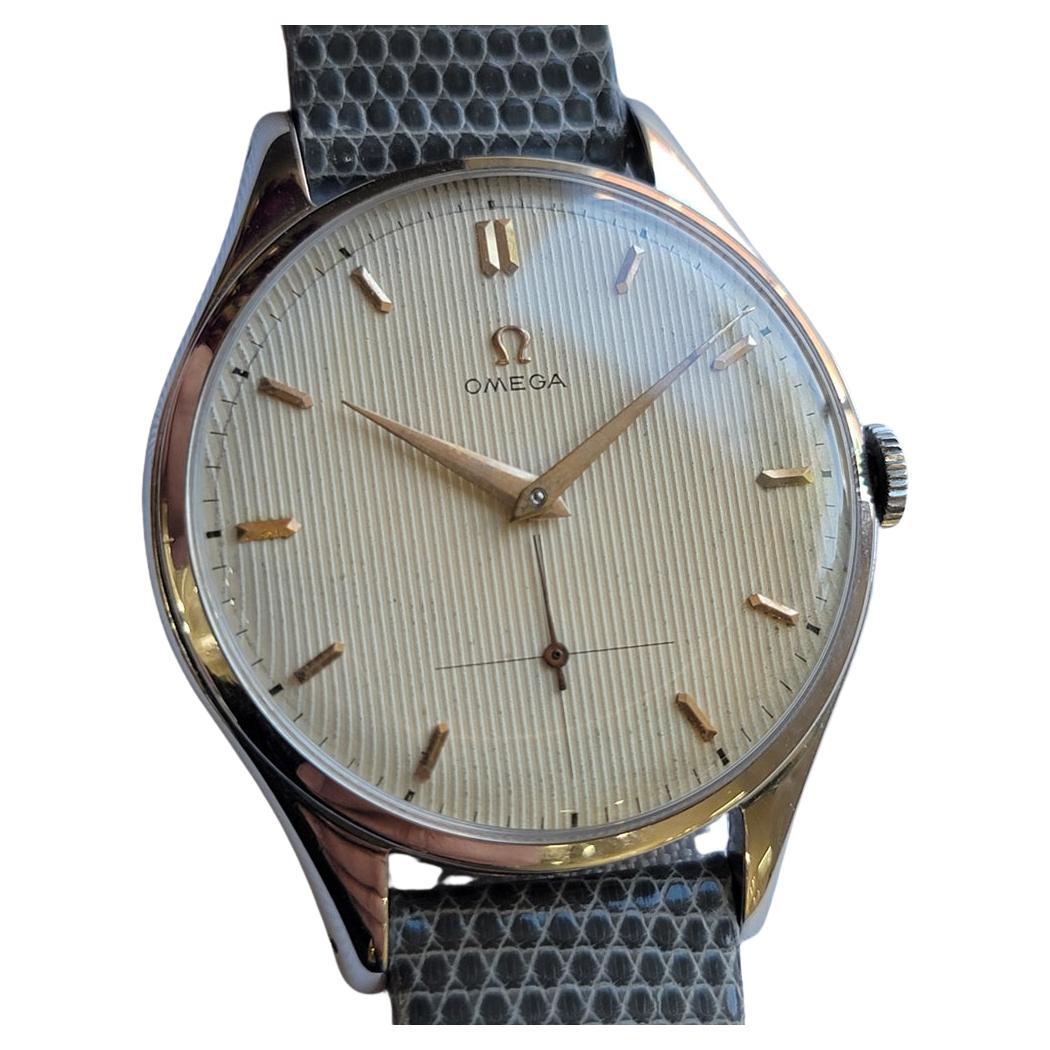 Omega Super Jumbo Ref 2505 Raro 1960s Mens 37.5mm Vintage Manual Wind RA719 en venta