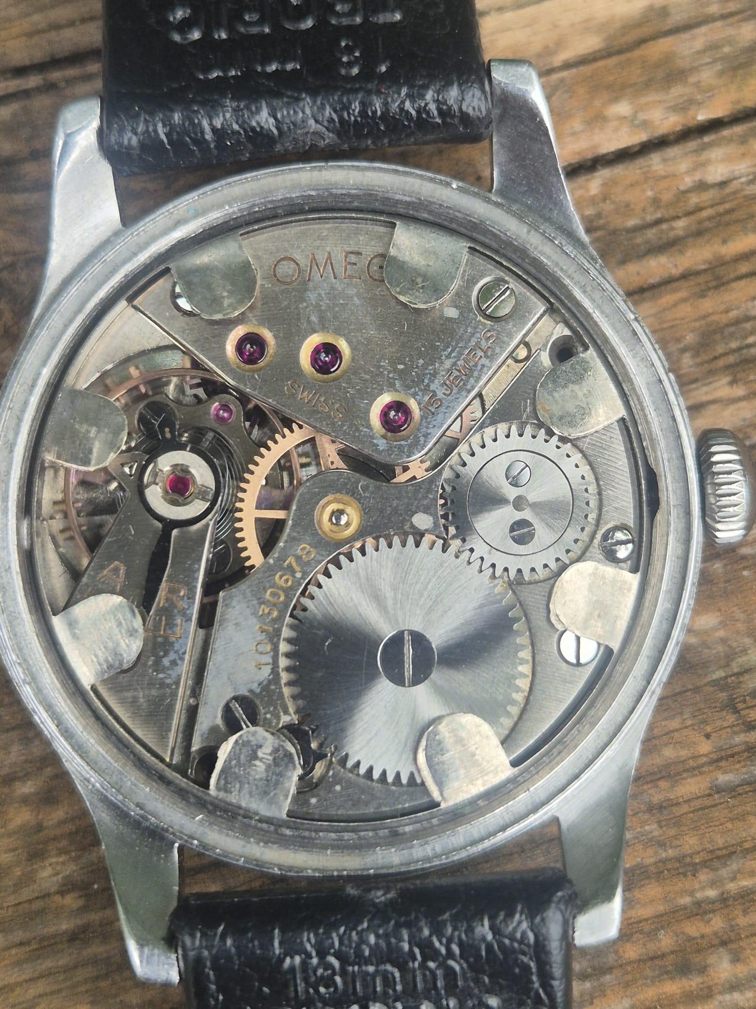 Omega Suverän 2400  35mm  Schwedische Militärausgabe  Kal. 30T2  1944 im Angebot 11
