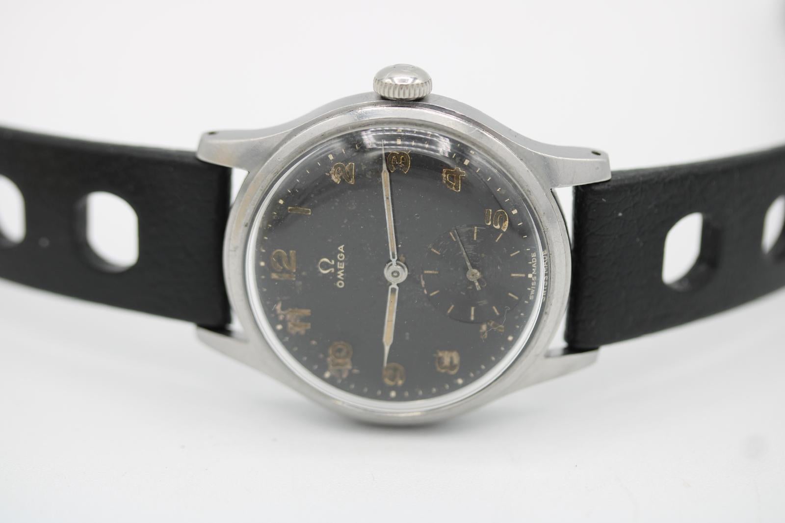Omega Suverän 2400  35mm  Schwedische Militärausgabe  Kal. 30T2  1944 im Angebot 1