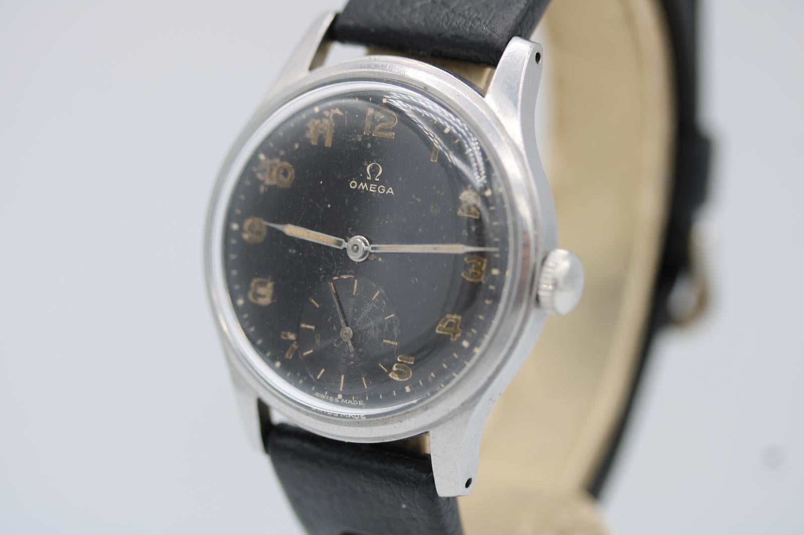 Omega Suverän 2400  35mm  Schwedische Militärausgabe  Kal. 30T2  1944 im Angebot 5