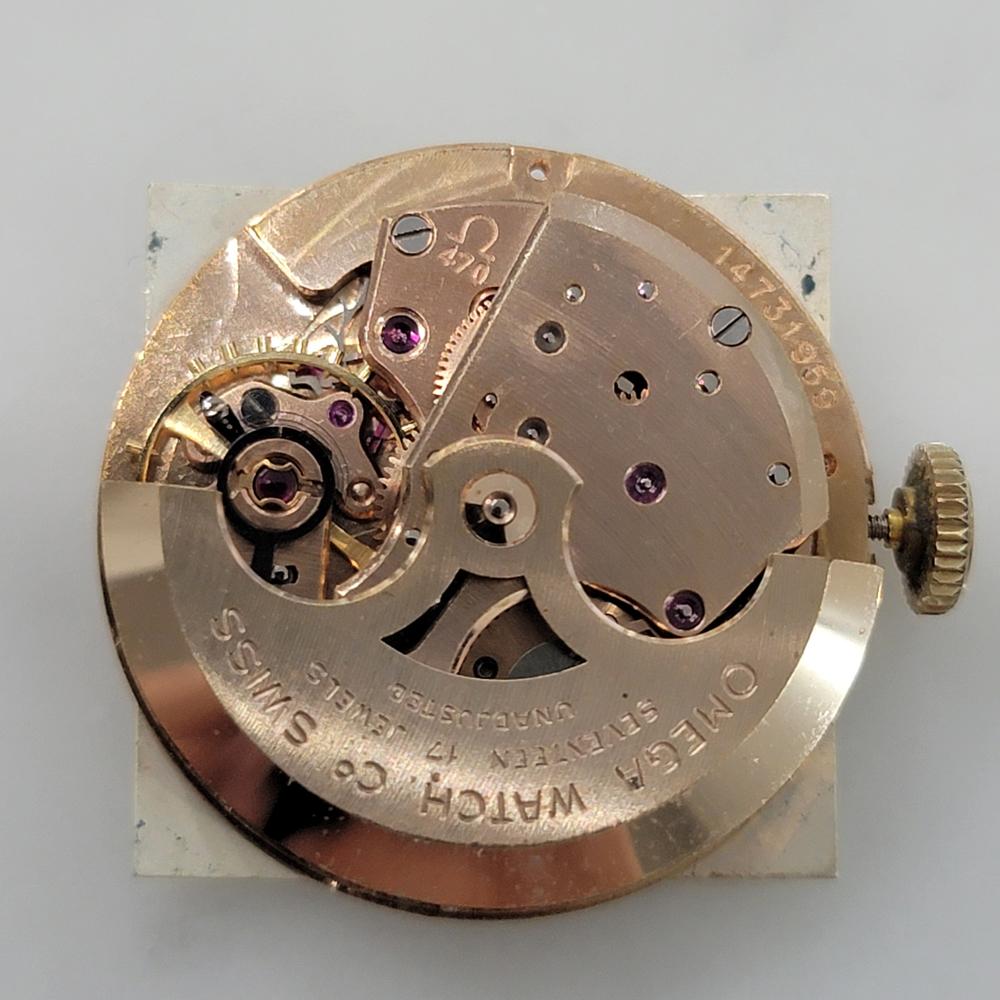 Omega Tank C6254 14k Gold Filled 28mm Mens Vintage Automatic 1950s RA585 For Sale 7