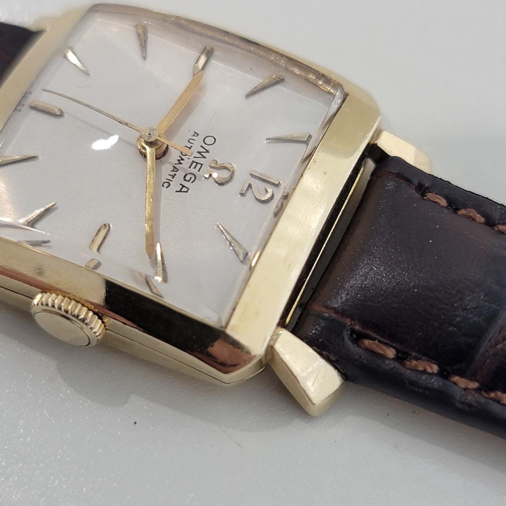 Omega Tank C6254 14k Gold Filled 28mm Mens Vintage Automatic 1950s RA585 For Sale 2
