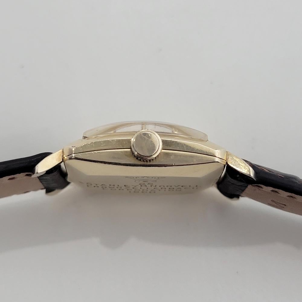 Omega Tank C6254 14k Gold Filled 28mm Mens Vintage Automatic 1950s RA585 For Sale 5