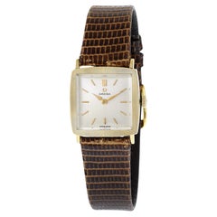 Retro Omega Tank Watch 14K Yellow Gold