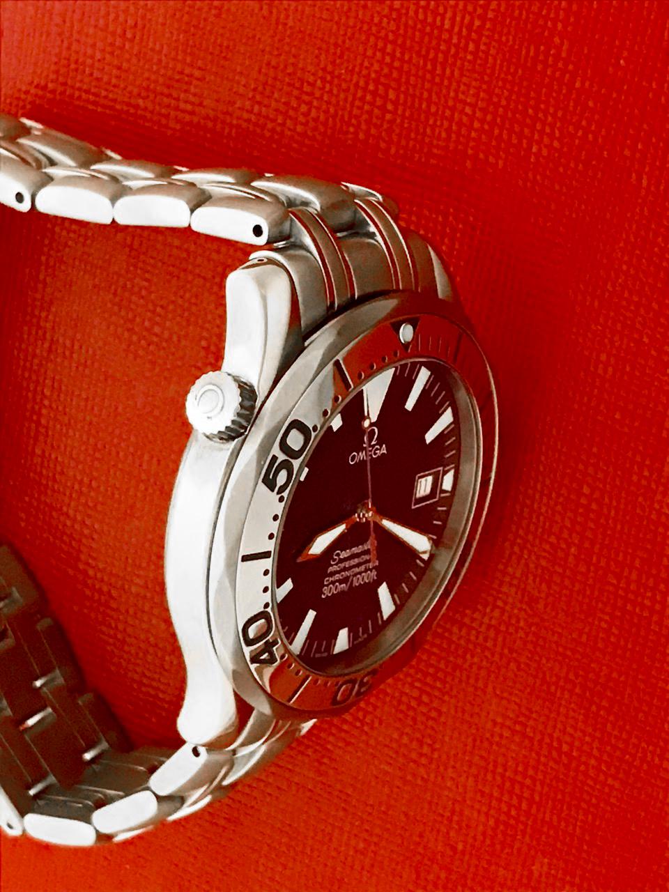 Omega Titanium Seamaster Professional Date Automatic Wristwatch 1