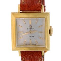 Omega Turler Damenuhr - Gelbgold 18k Mechanische Vintage 1 Yr Garantie