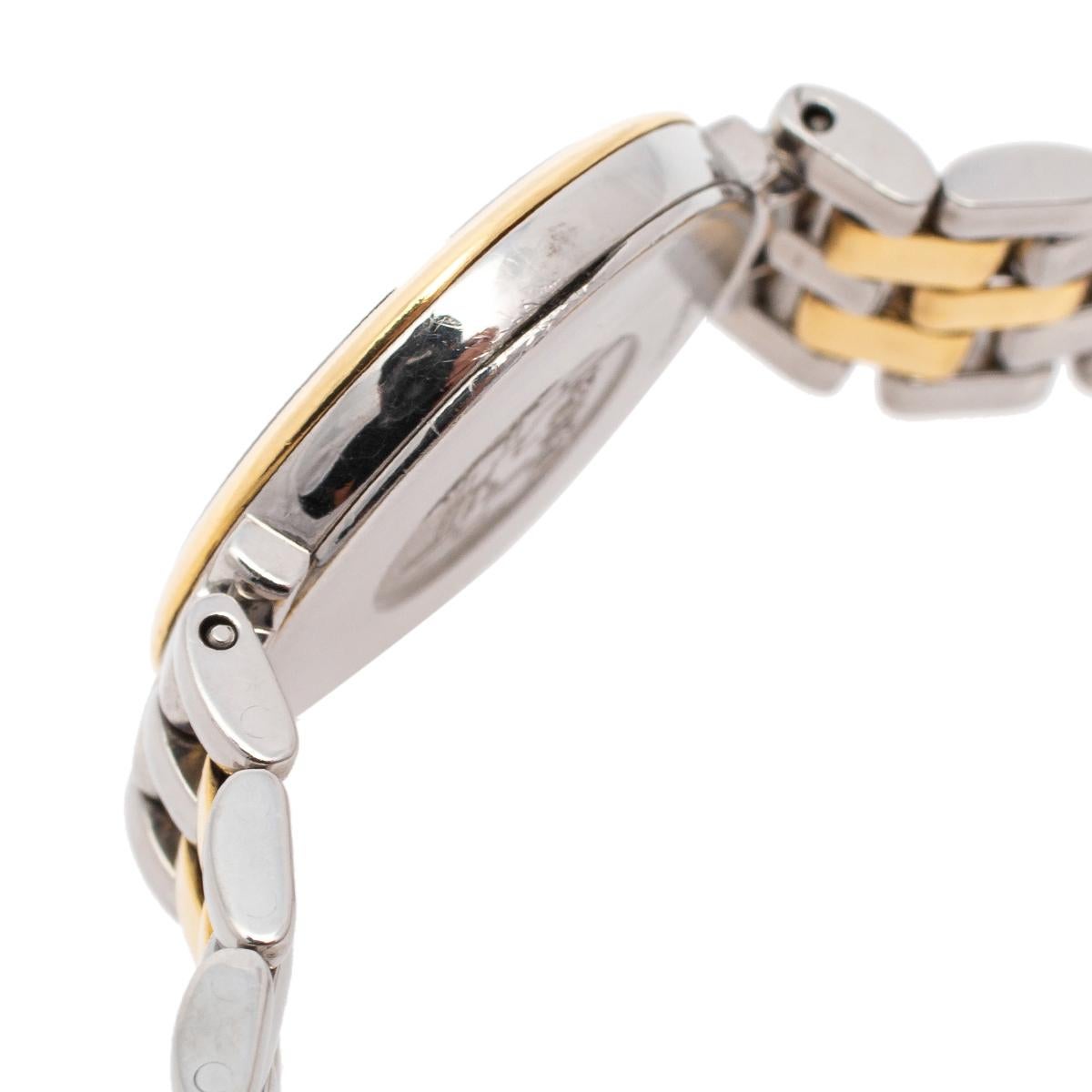 Contemporary Omega Two-Tone Stainless Steel De Ville Prestige Women's Wristwatch 23 mm