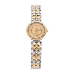 Omega Montre-bracelet De Ville Prestige en acier inoxydable bicolore pour femme 23 mm