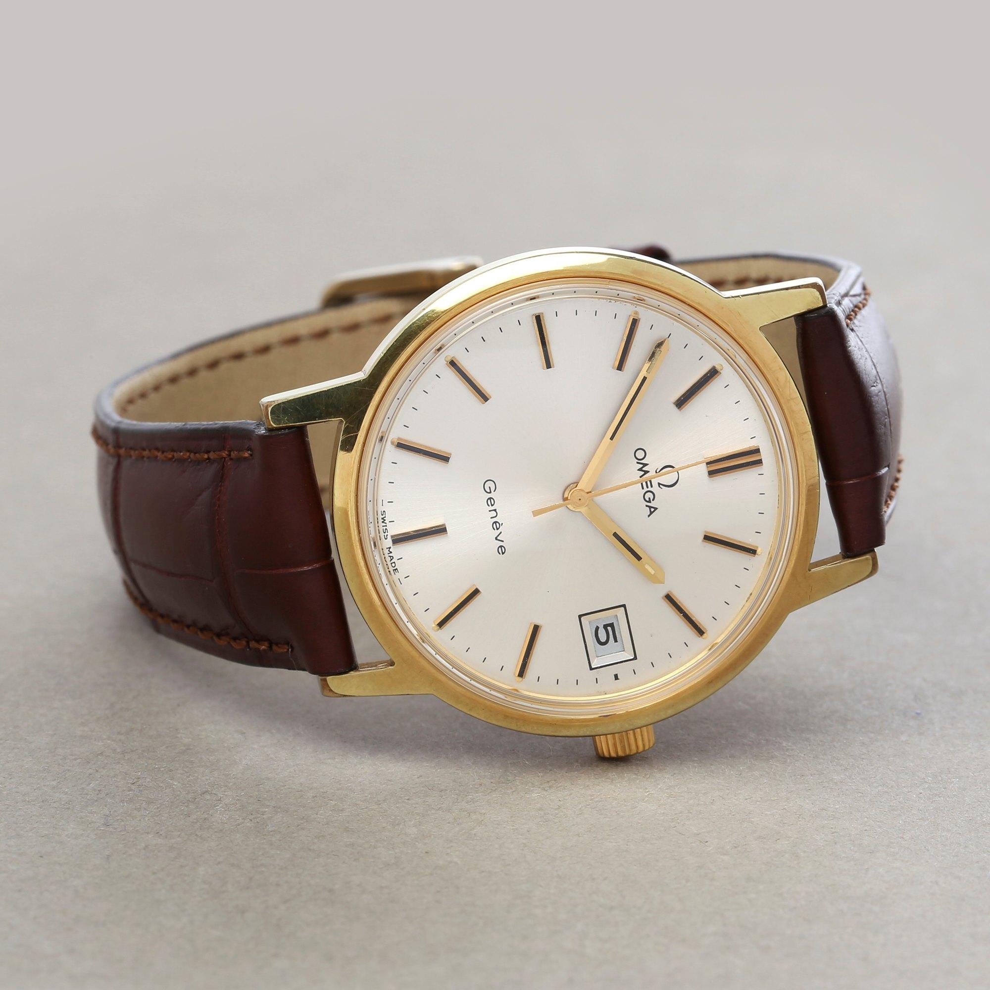 men's geneve 14k gold watch