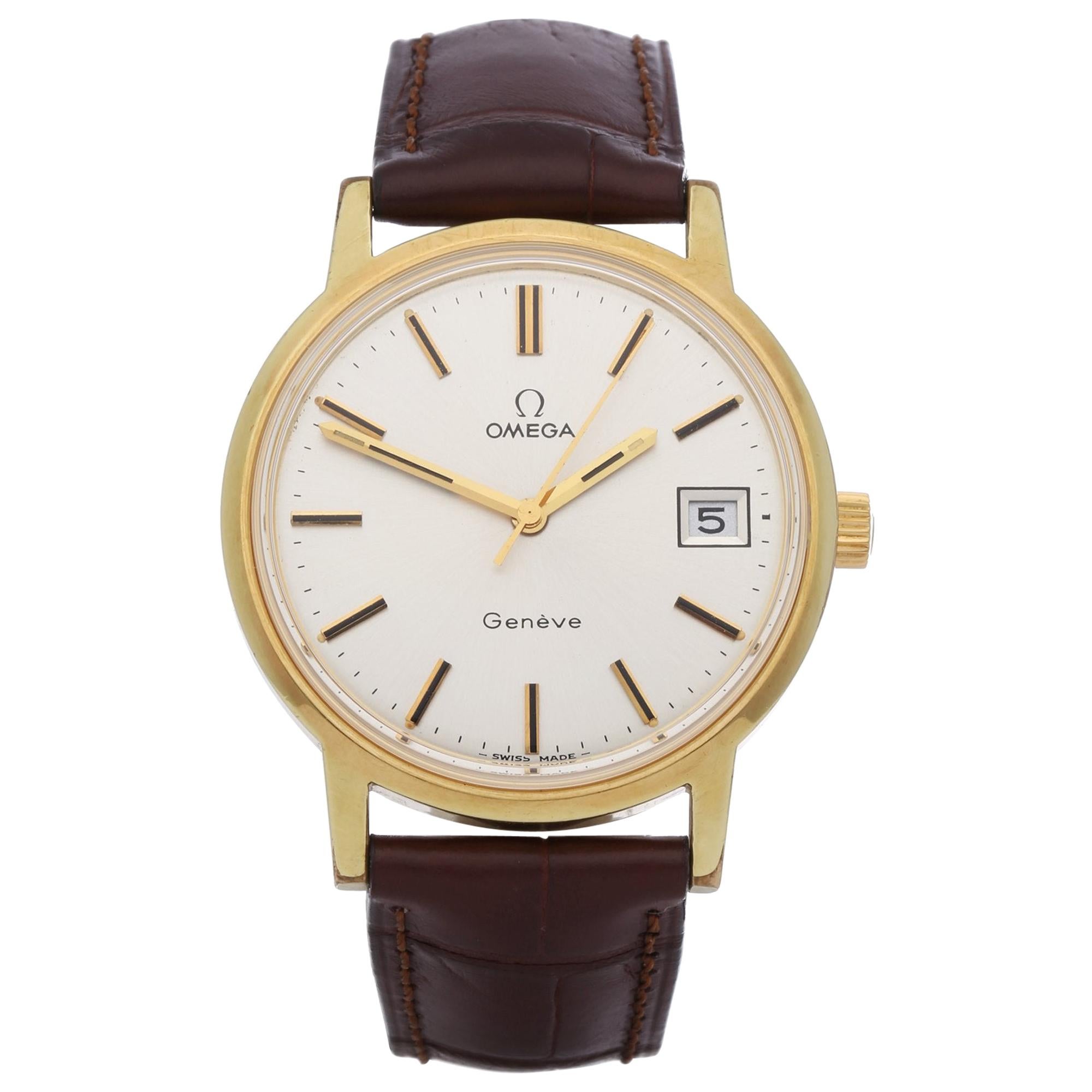 Omega Vintage 1360099 Men's Yellow Gold Watch