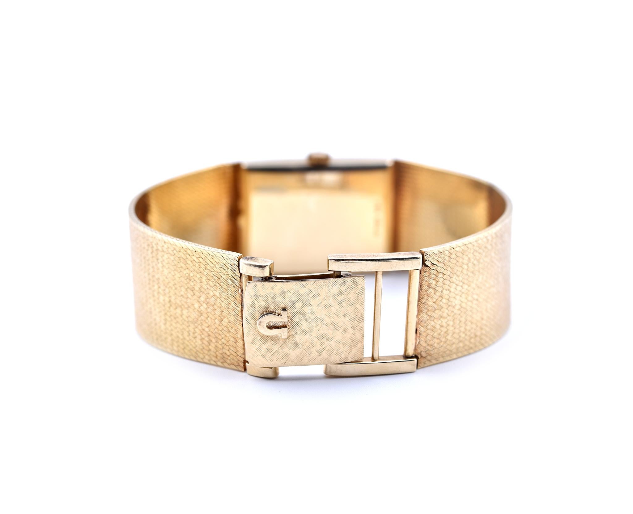 vintage omega rectangular watch
