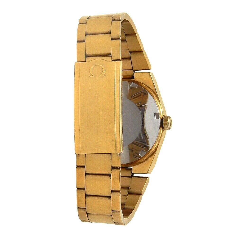 Omega Vintage 18 Karat Yellow Gold Plated Men's Watch Automatic V For Sale 1