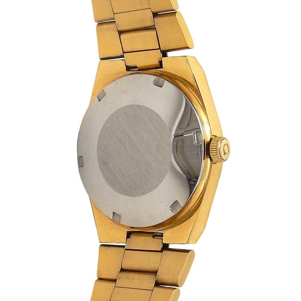 Omega Vintage 18 Karat Yellow Gold Plated Men's Watch Automatic V For Sale 2