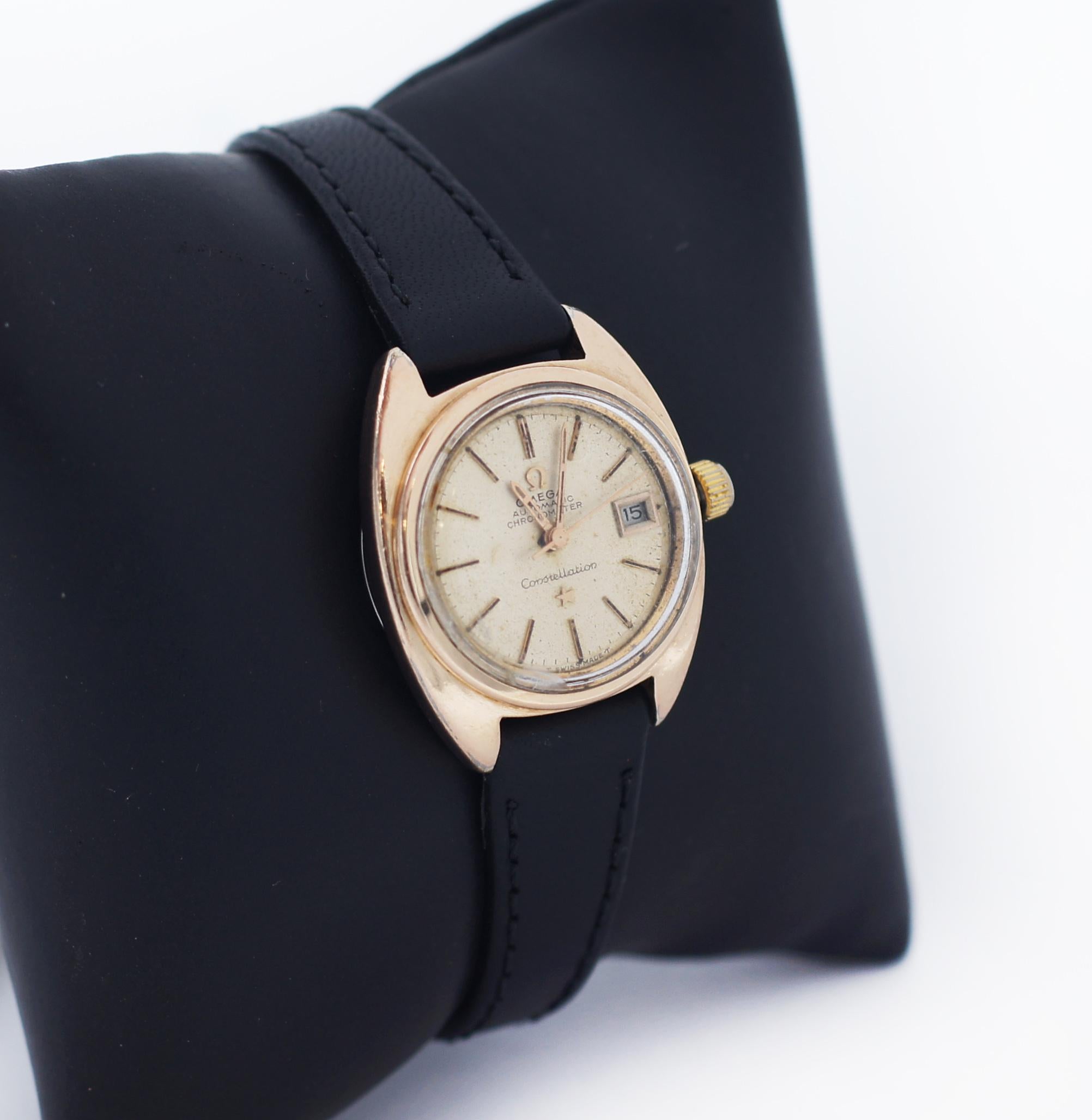 Omega Vintage 25 mm Constellation Automatik-Chronometric-Uhr, Vintage im Angebot 1