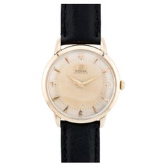 Omega Vintage Bumper Automatic Mens Dress Wrist Watch in Yellow Gold Filled