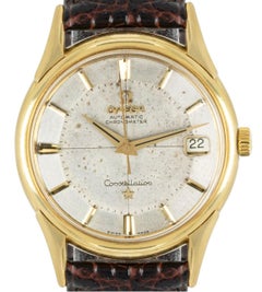 Omega Vintage Constellation Pie Pan Dial Yellow Gold