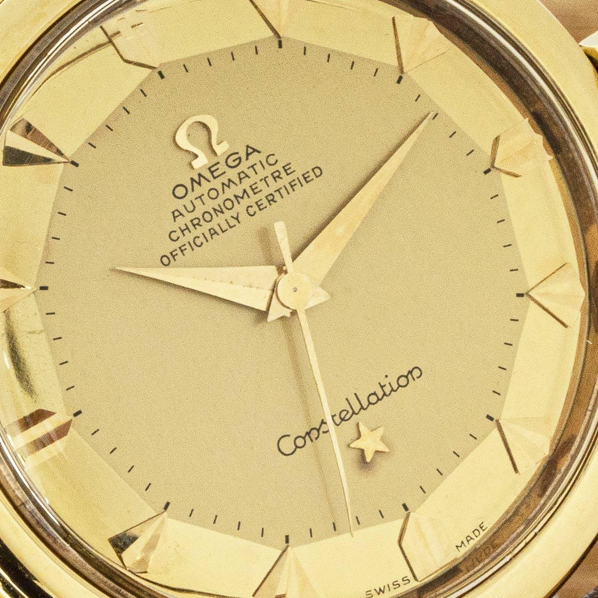 Men's Omega Vintage Constellation Yellow Gold For Sale