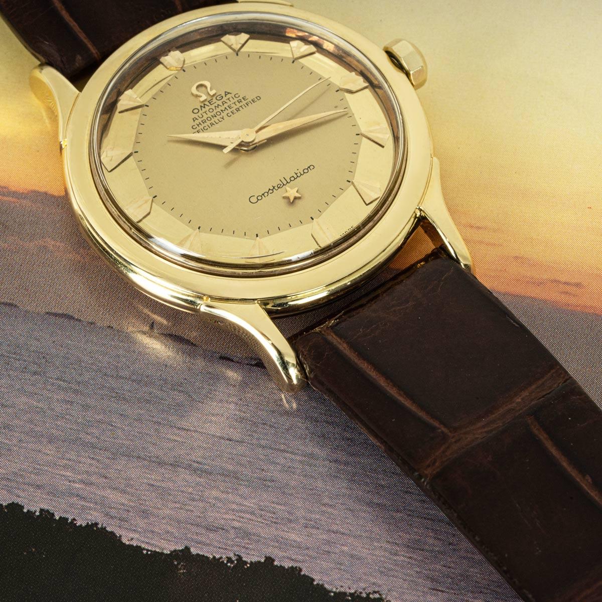 Omega Vintage Constellation Yellow Gold For Sale 2