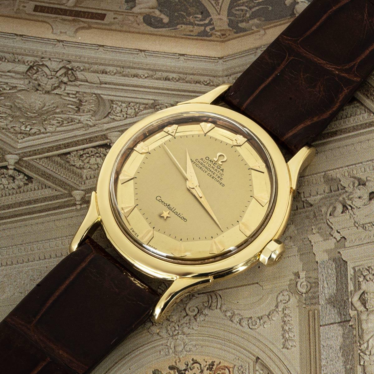 Omega Vintage Constellation Yellow Gold For Sale 4