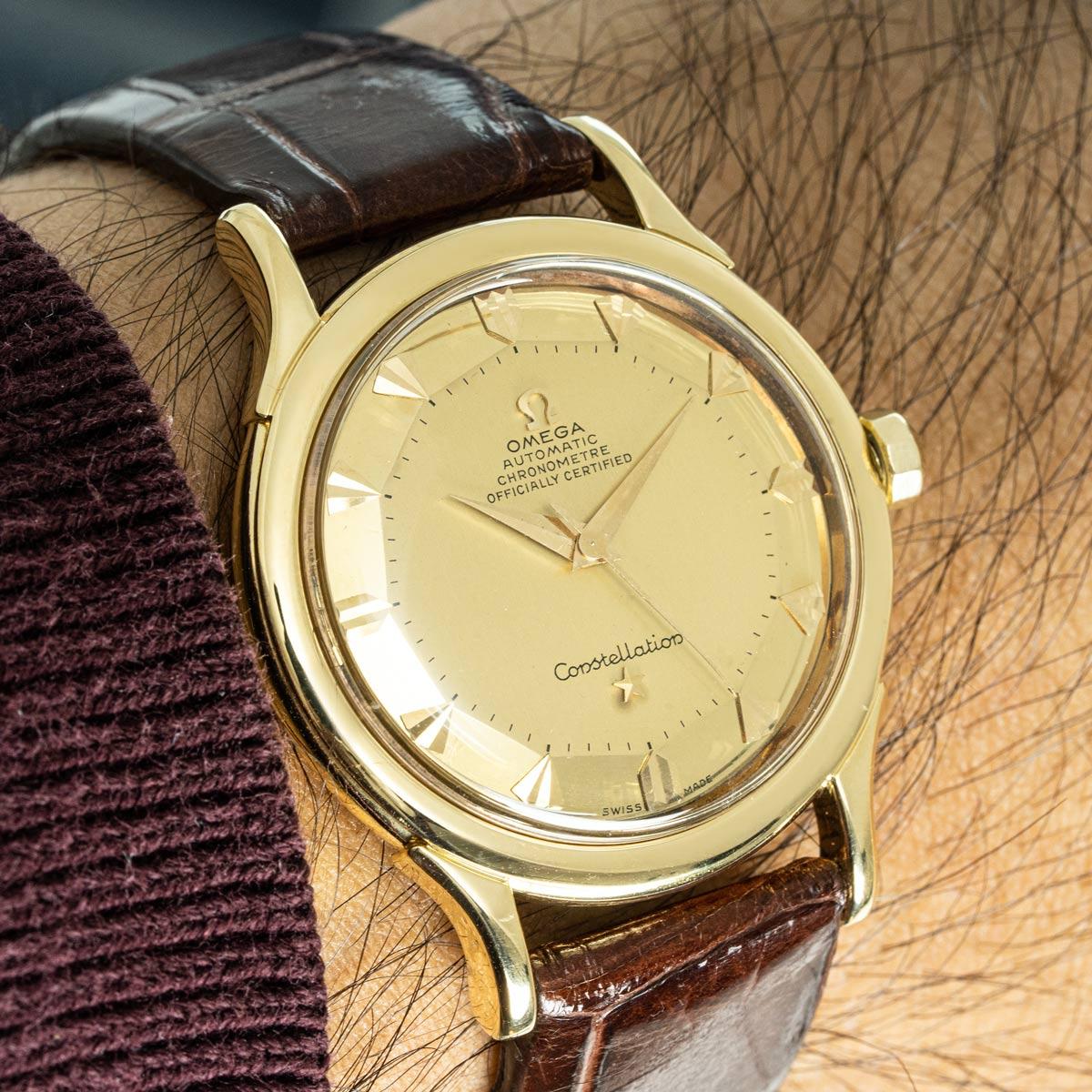 Omega Vintage Constellation Yellow Gold For Sale 5