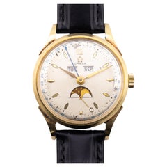 Omega Vintage Cosmic Moonphase Triple Calendar Reference 2606-4 Wrist Watch