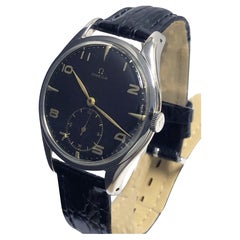 Reloj de pulsera mecánico Omega Vintage de acero grande