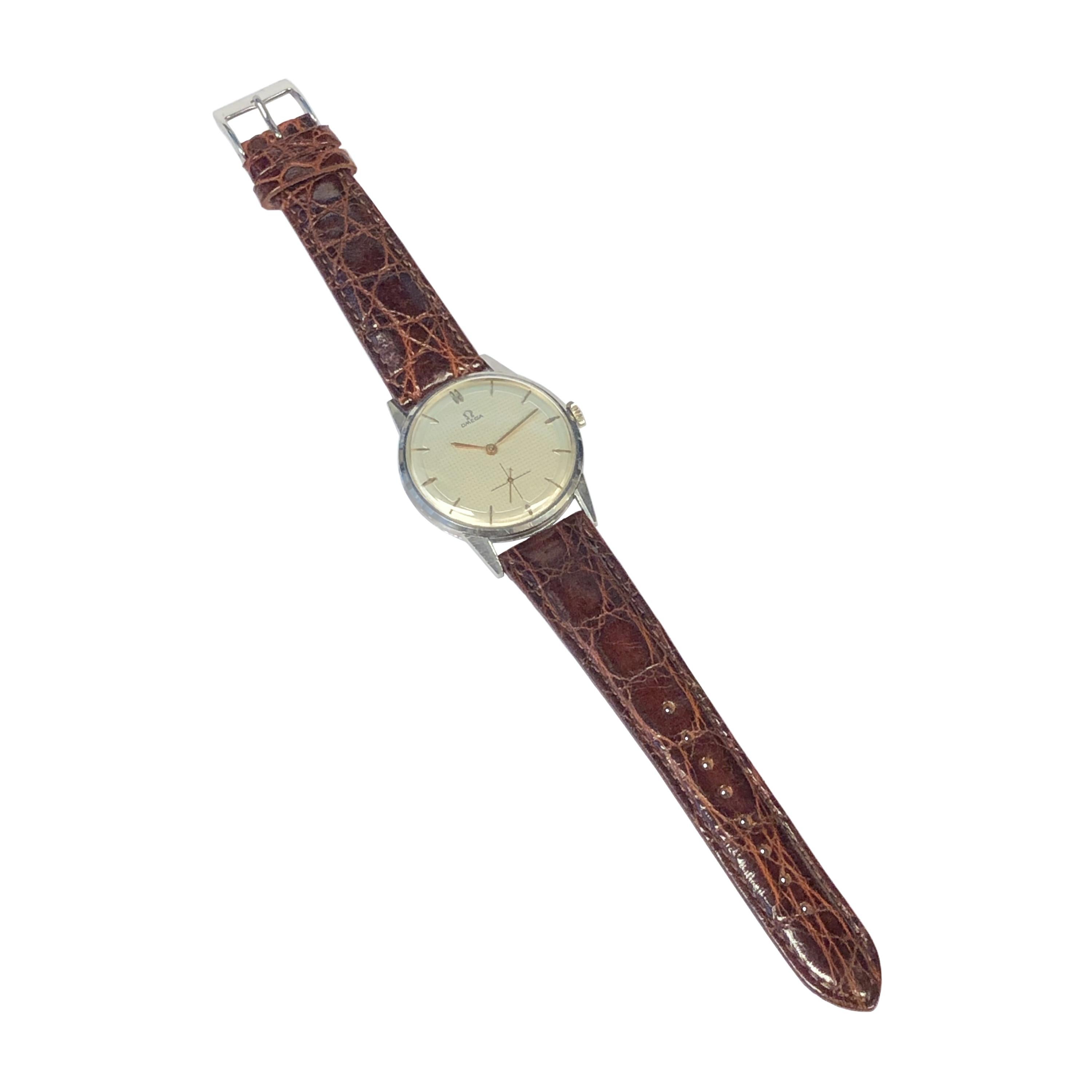 Omega Vintage Large Steel Mechanical Wristwatch 1