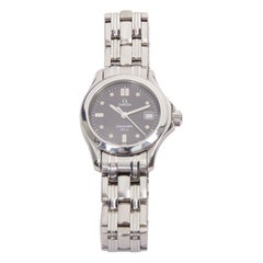 OMEGA Vintage Seamaster 120M stainless steel black dial quartz sports watch