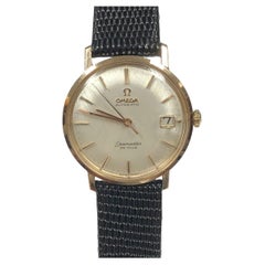 Omega Vintage Seamaster De Ville Steel Rose Gold, Linen Dial Wrist Watch