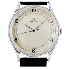 Omega Vintage Unknown with Band and Silver Dial Certified Pre-Owned