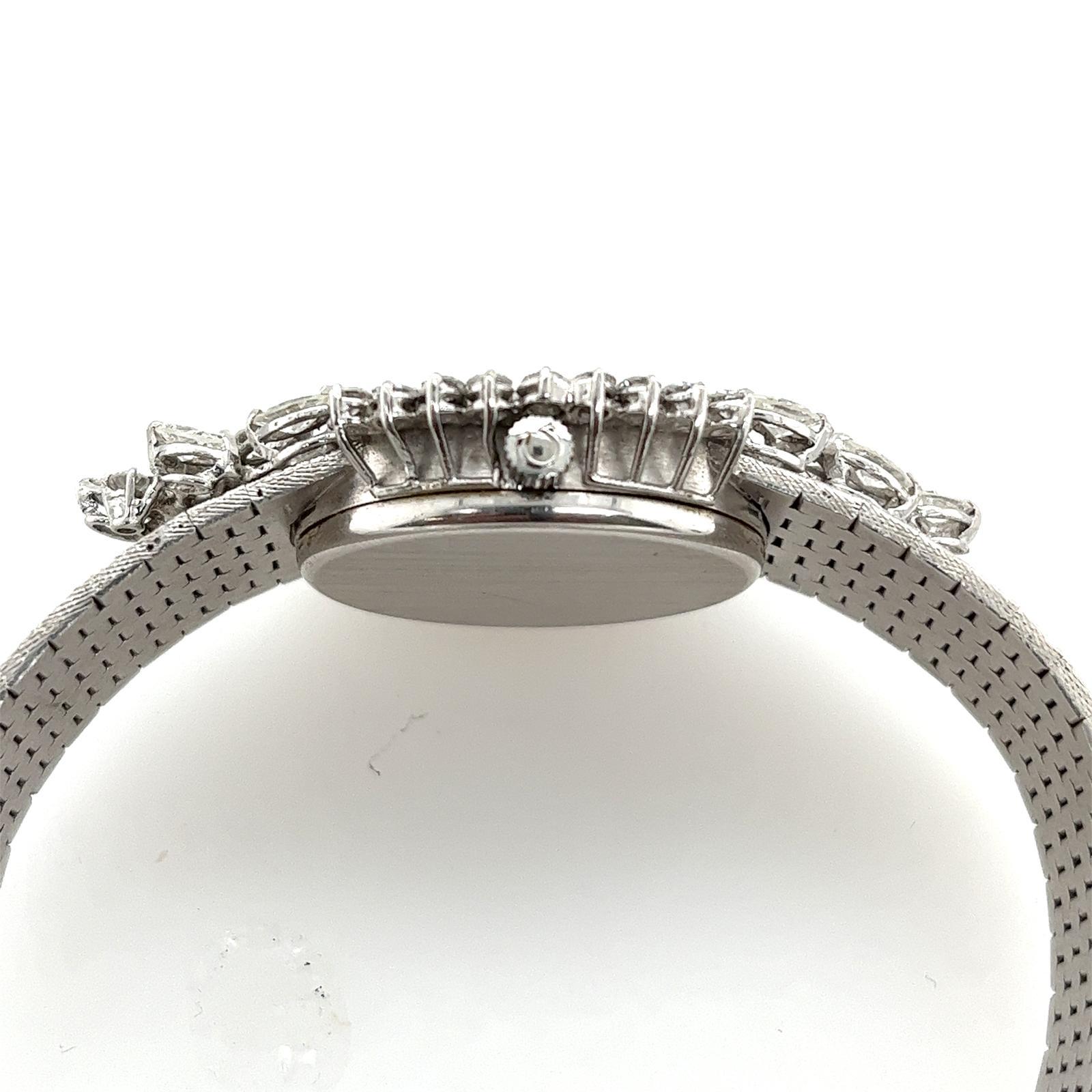 Art Deco OMEGA Vintage Watch Diamond & 18ct White Gold,  1970's