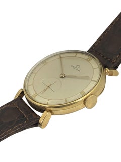 Omega Vintage Yellow Gold Mechanical Wrist Watch